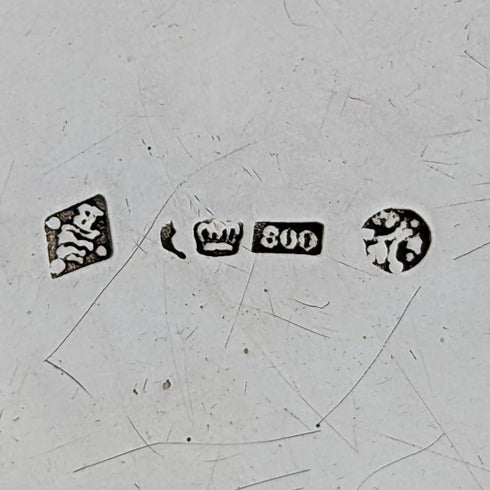 約 1900 年德國古董 800 銀琺瑯裝飾盒 85 克